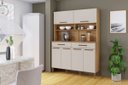 Ver imagem 3 de Kit Cozinha Itália 6 Portas e 2 Gavetas Arte Móveis:cinamomo/off