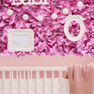 17 Placas com Flores Artificiais para Decoração de Ambientes Modernos e Jardim Vertical 60x40