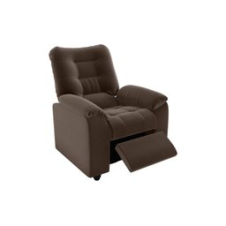 Poltrona Reclinável Onix 1 Lugar Veludo Marrom Matrix - 3