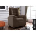 Ver imagem 2 de Poltrona Reclinável Onix 1 Lugar Veludo Marrom Matrix