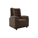Ver imagem 1 de Poltrona Reclinável Onix 1 Lugar Veludo Marrom Matrix