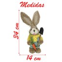 Ver imagem 2 de Coelho De Palha Páscoa Decoração Enfeite Coelhinho 34cm