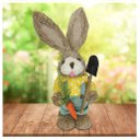 Ver imagem 1 de Coelho De Palha Páscoa Decoração Enfeite Coelhinho 34cm