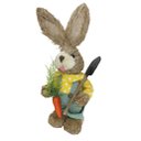 Ver imagem 3 de Coelho De Palha Páscoa Decoração Enfeite Coelhinho 34cm