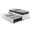 Ver imagem 5 de Bicama Box Solteiro Courino Linho Branco 88x188 com Dois Colchões Gransleep Molas Verticoil Ecoflex
