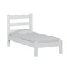 Cama Solteiro Madeira Macica Esmeralda Branca - 3