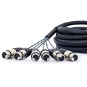 Ver imagem 3 de Multicabos com Conectores Xlr 6 Vias Amphenol - 5 Metros