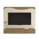 Ver mais imagens de Conjunto 3 Peças Sala Estar Apoio Pet Mesa de Centro Orgânica e Painel Lumiere Bege Carvalho/Off White