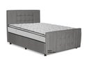 Ver imagem 1 de Cama com Cabeceira Casal Estofada Uvaia 140cm Suede: Cinza