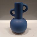 Ver imagem 7 de Vaso Decorativo de Cerâmica Azul 20x12x12cm Enfeite Sala Mesa Estante Aparador