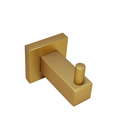 Ver imagem 5 de Porta Toalha Cabide Dourado Fosco Banheiro Quadrado Metal
