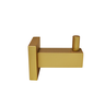 Porta Toalha Cabide Dourado Fosco Banheiro Quadrado Metal - 4