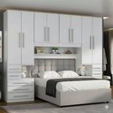 Ver imagem 3 de Guarda Roupa Casal King Size 1223SK 6 Portas 10 Gavetas MDF Branco Móveis Ilan 343cm