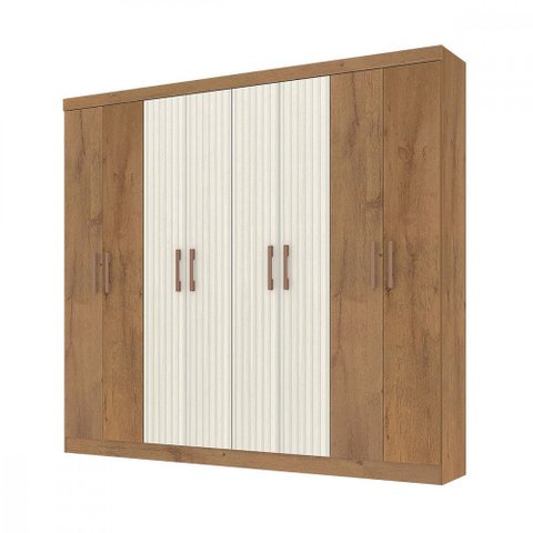Guarda-roupa Casal Petropolis 8 Portas 2 Gavetas Atualle Móveis