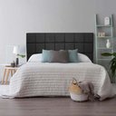 Ver imagem 4 de Kit Cabeceira e Calçadeira Baú Lívia King Size Estofada Madeira Maciça Suede Preto Gat Magazine