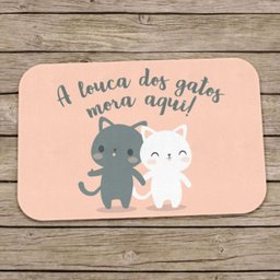 Tapete Capacho "louca Dos Gatos" (eco Slim) - Like Geek - 6