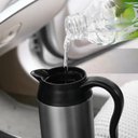 Ver imagem 3 de Garrafa Termica Eletrica 600ml Inox 12v Portatil para Carro Viagem Barco Cafe Cha e Bebidas Quentes