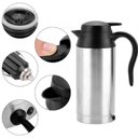 Ver imagem 4 de Garrafa Termica Eletrica 600ml Inox 12v Portatil para Carro Viagem Barco Cafe Cha e Bebidas Quentes