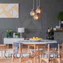 Ver imagem 5 de Luminaria Pendente Tripla Circus 15 E27 Mdf Cr Desmontada:branco