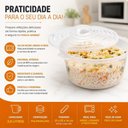 Ver imagem 4 de Panela Cacarola para Micro-Ondas Plastico Polipropileno 2,6L com Tampa Pipoqueira Vazada Multiuso