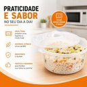 Ver imagem 7 de Panela Cacarola para Micro-Ondas Plastico Polipropileno 2,6L com Tampa Pipoqueira Vazada Multiuso