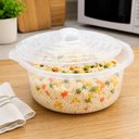 Ver imagem 6 de Panela Cacarola para Micro-Ondas Plastico Polipropileno 2,6L com Tampa Pipoqueira Vazada Multiuso