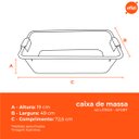 Ver imagem 3 de Kit 10 Caixas de Massa 40 Litros Azul Afort