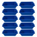 Ver imagem 1 de Kit 10 Caixas de Massa 40 Litros Azul Afort