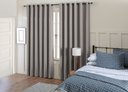 Ver imagem 1 de Cortina Blackout/corta Luz Brumas 2,50x3,84m cinza, para Varão De 3 M Seven Textil Brumas Cinza