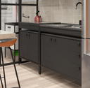 Ver imagem 2 de Balcão Módulo Fogão Industrial de Cozinha 80x54cm Preto