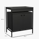 Ver imagem 5 de Balcão Módulo Fogão Industrial de Cozinha 80x54cm Preto