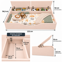 Ver imagem 7 de Cama Berço Montessoriana Juvenil c/ 2 Baús e Colchão 100%MDF:Rosa