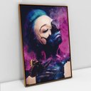 Ver imagem 1 de Quadro Decorativo Mulher Intense em Tela Canvas Tacolado Moldura Flutuante 4,5cm Freijó 80 X 120cm