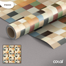 Papel de Parede Pastilha Marrom - 2