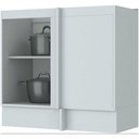 Ver imagem 3 de Balcão C361 Canto Reto Com 1 Porta Henn Branco