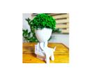Ver imagem 2 de Vaso Decorativo Bob, Mexendo no Celular no Banheiro Sanitário