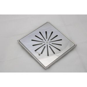 Grelha com Base 15x15cm Abre e Fecha Cromado Invinox