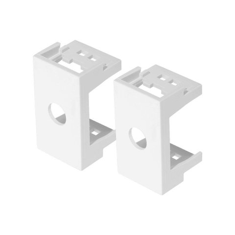 Módulo Saída de Fio Fame Modulare / Evidence / Blanc+ 2 Unidades Branco
