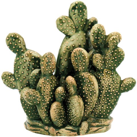 ÁRIDOS ADORNO 27x28x12cm CERÂMICA VERDE CACTUS