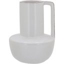 Ver imagem 1 de Vaso Shape Decorativo Cachepô Enfeite 26x19x19cm Cerâmica Branco