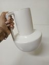 Ver imagem 4 de Vaso Shape Decorativo Cachepô Enfeite 26x19x19cm Cerâmica Branco