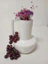 Ver imagem 2 de Vaso Shape Decorativo Cachepô Enfeite 26x19x19cm Cerâmica Branco
