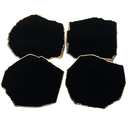 Ver imagem 1 de Porta Copos De Obsidiana Com Banho Dourado (10A13 Cm) - 4 Un