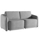Ver imagem 1 de Sofá Cama Casal para Sala 236cm Polska K04 Veludo Cinza - Mpozenato