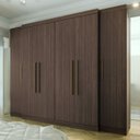 Ver imagem 1 de Guarda-Roupa Casal 6 Portas 6 Gavetas Imperial Marrom/Capuccino