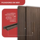 Ver mais imagens de Guarda-Roupa Casal 6 Portas 6 Gavetas Imperial Marrom/Capuccino