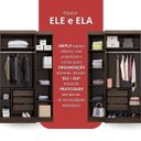 Ver imagem 6 de Guarda-Roupa Casal 6 Portas 6 Gavetas Imperial Marrom/Capuccino