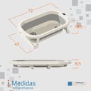 Ver mais imagens de Banheira de Bebê Dobrável Pequena Vesi 28 L - Cinza