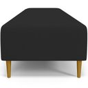 Ver imagem 7 de Kit 02 Puffs Decorativo Sala de Estar Bali W01 Pés Palito 210x60cm Suede Preto - Lyam Decor
