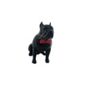 Ver imagem 4 de Pitbull Macho Orelha Cortada com Gravata Miniatura Decoração 3d:preto